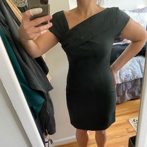 J Crew wool asymmetrical neck dress size 2/fits like 6